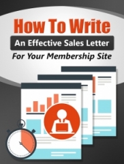 How to Write An Effective Membership Sales Letter - PLRHow to Write An Effective Membership Sales Letter - PLR