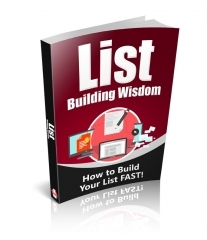 List Building Wisdom - PLR List Building Wisdom - PLR