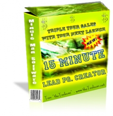 15 Minute Lead Pg Creator System - PLR