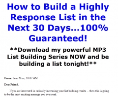 Advanced List Building Advanced List Building