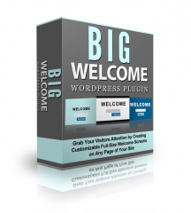 Big Welcome Wordpress Plugin