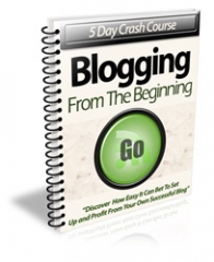 Blogging From The Beginning - PLR Blogging From The Beginning - PLR