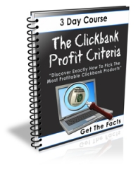 Clickbank Profit Criteria - PLR