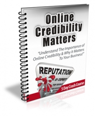 Online Credibility Matters Newsletter - PLR