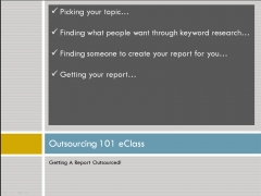 Outsourcing 101 eClass - PLR Outsourcing 101 eClass - PLR