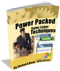 Power Packed Sales Letter Techniques Power Packed Sales Letter Techniques