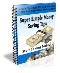 Simple Money Saving Tips - PLR