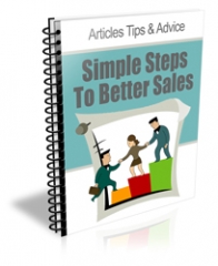 Simple Steps To Better Sales - PLR