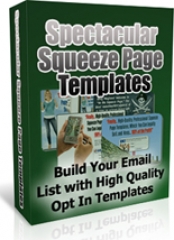 Spectacular Squeeze Page Templates - PLR