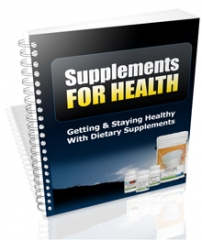 Supplements For Health - PLR