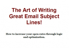 Writing Great Email Subject Lines - PLR